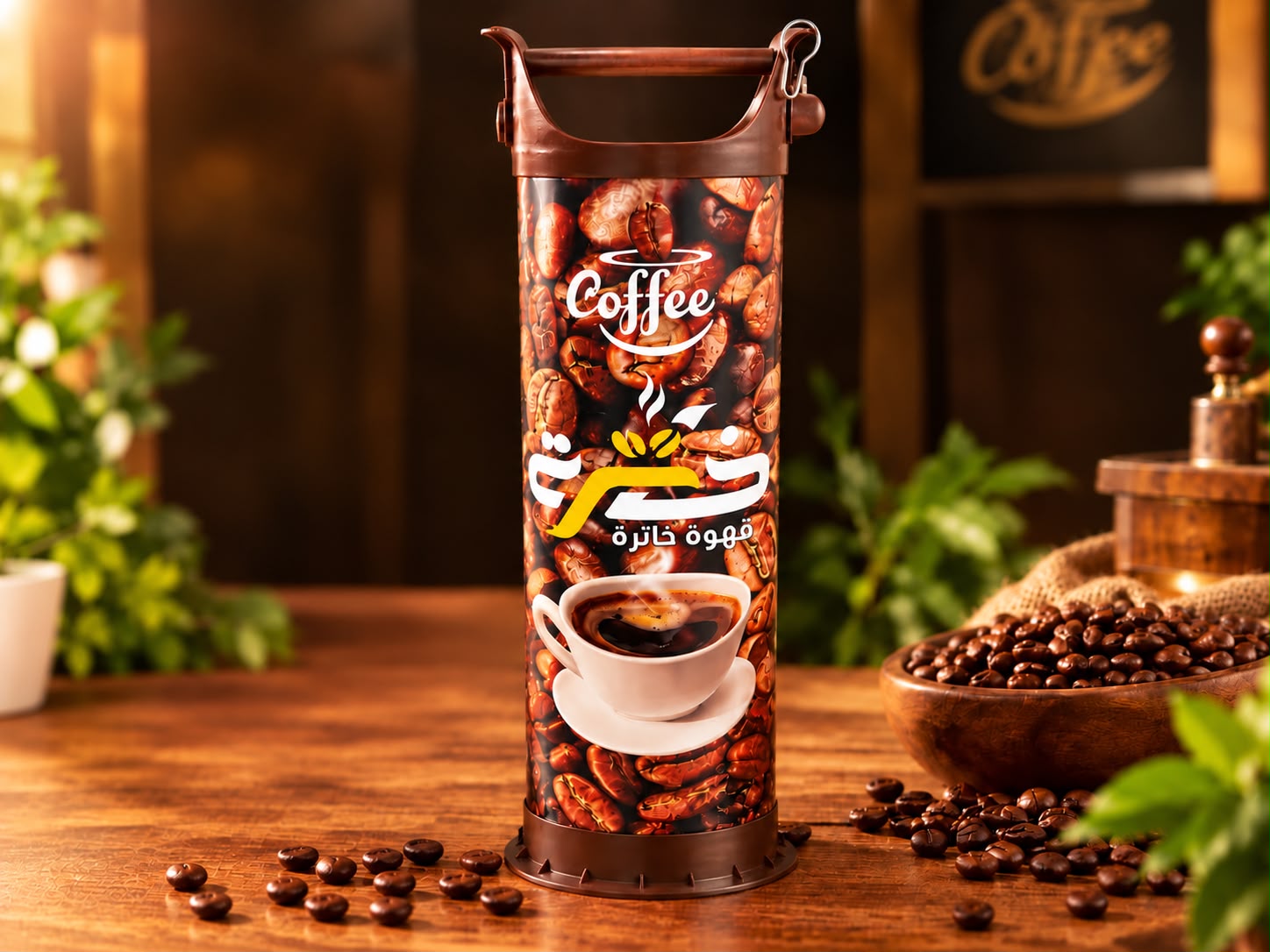 Tube a marc de café sur pied khatra — materiels — Khatra