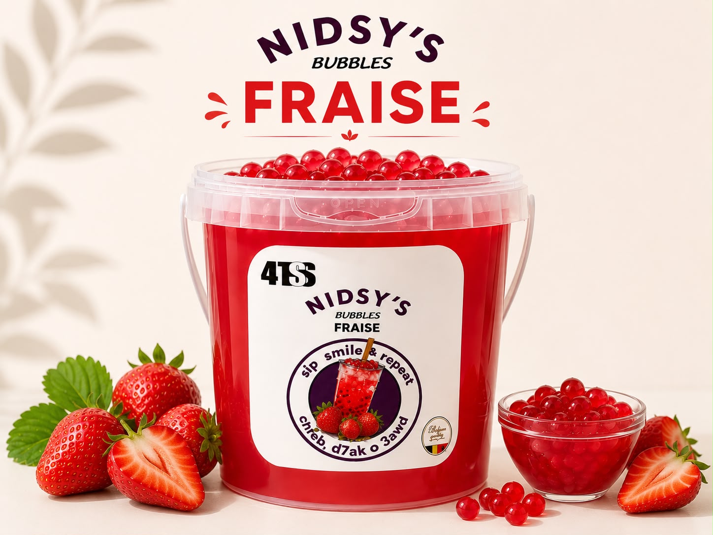 NIDSY'S Bubbles Fraise — Grossiste — Khatra