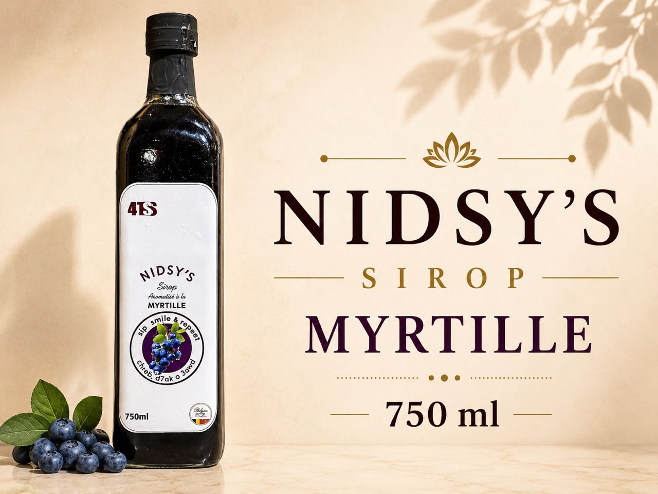 Sirop Myrtille NIDSY'S