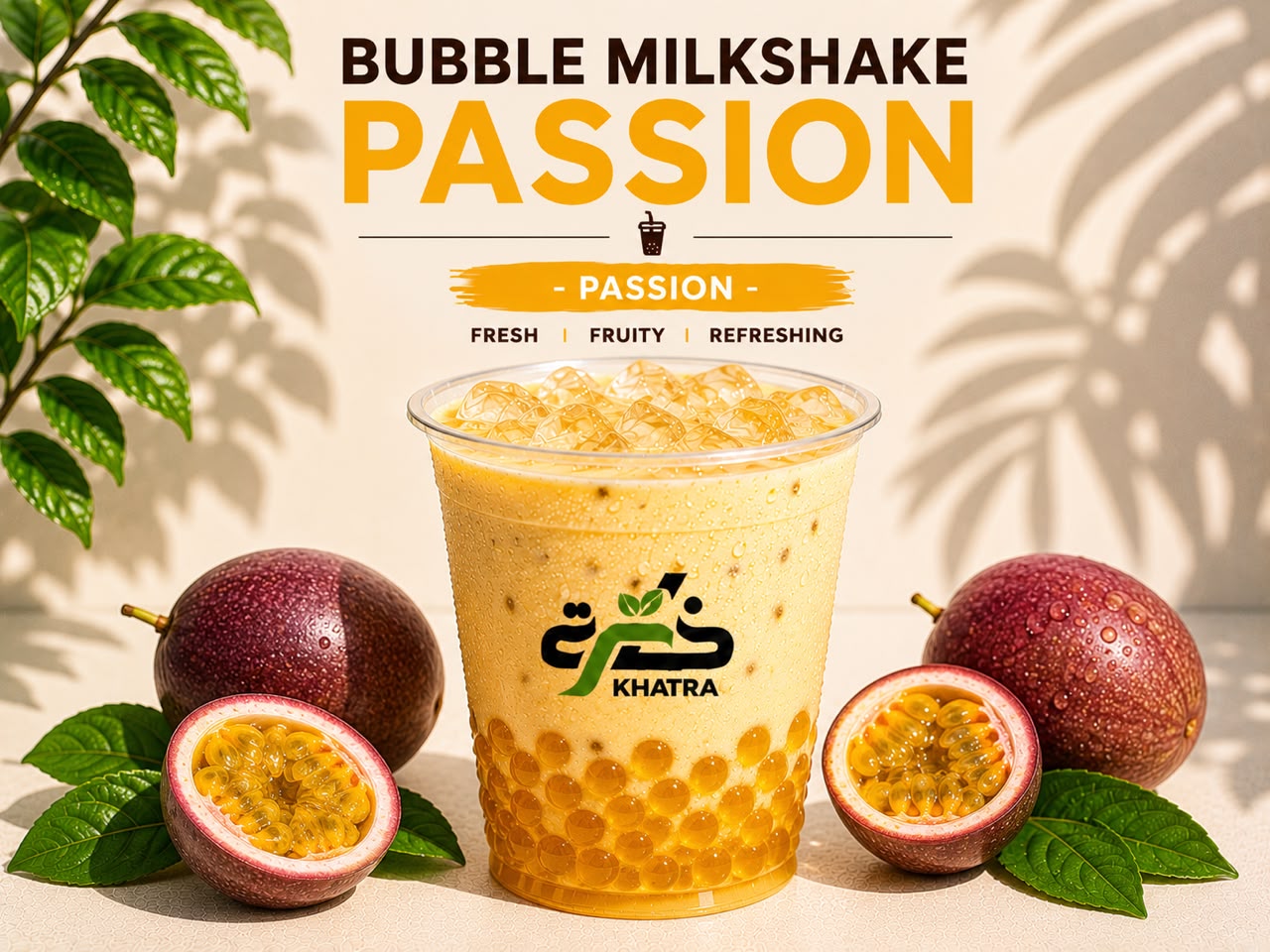 Bubble Milkshake Passion — Bubble Tea — Khatra