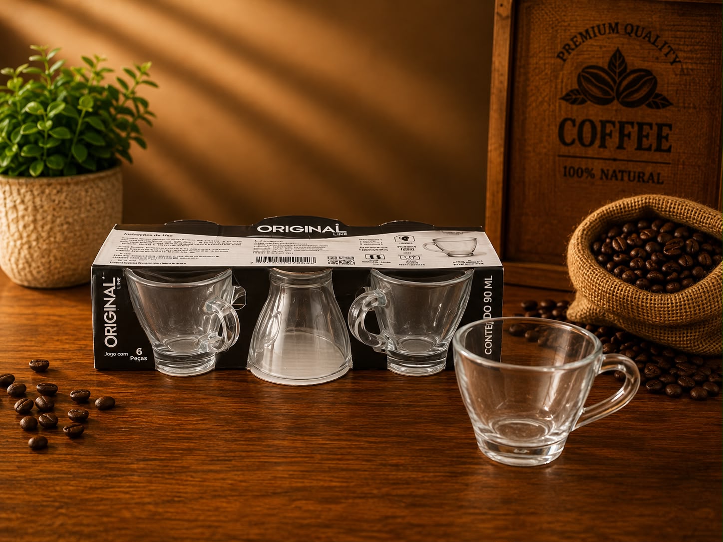 Lot de tasses en verres - Original